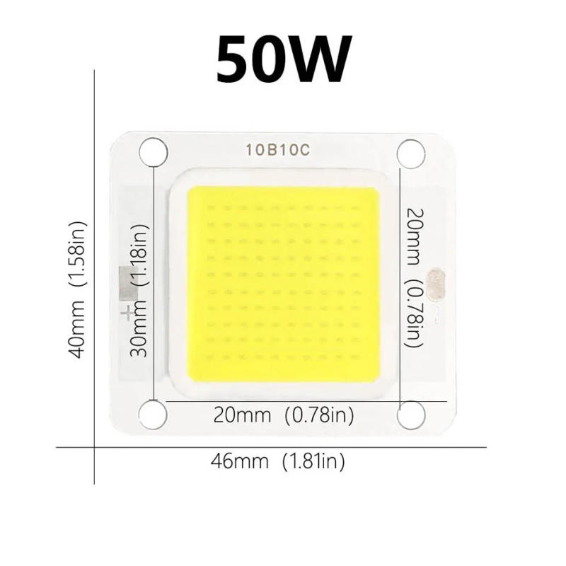Description Picture 5 of itemLED COB Chip 10W 20W 30W 50W 70W 100W 30-32V Light Beads SMD Cold white Warm White 100LM/W DIY For LED Bulb Floodlight Spotlight