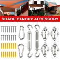 40pcs New Sun Sail Shade Canopy Stainless Steel Fixing Fittings Accessory Kit