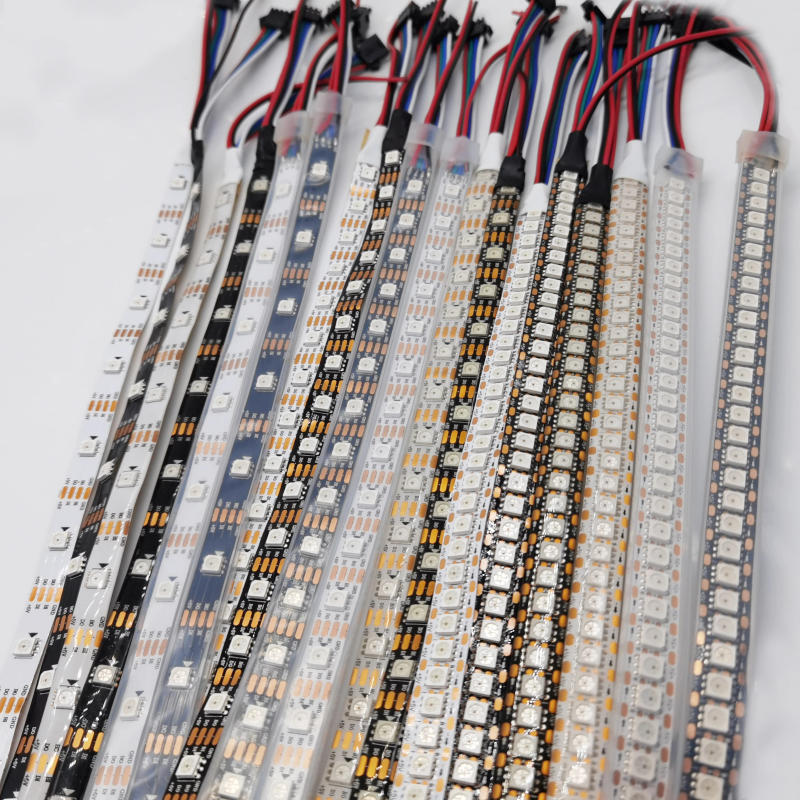 Description Picture 2 of itemWS2813 Led Strip Light Dual Signal Individually Addressable 1m 4m 5m 30 60 100 144 LEDs WS2812B Updated Black White PCB DC5V