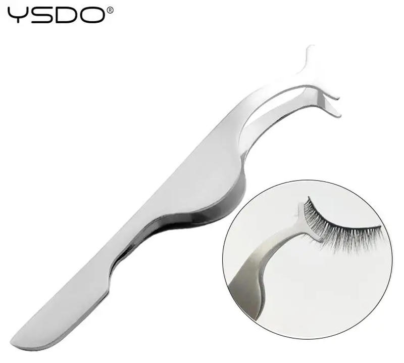 Description Picture 2 of itemysdo 1pc false lashes tweezers fake eye lash Applicator makeup tools auxiliary curler mink eyelashes professional tweezer Tool
