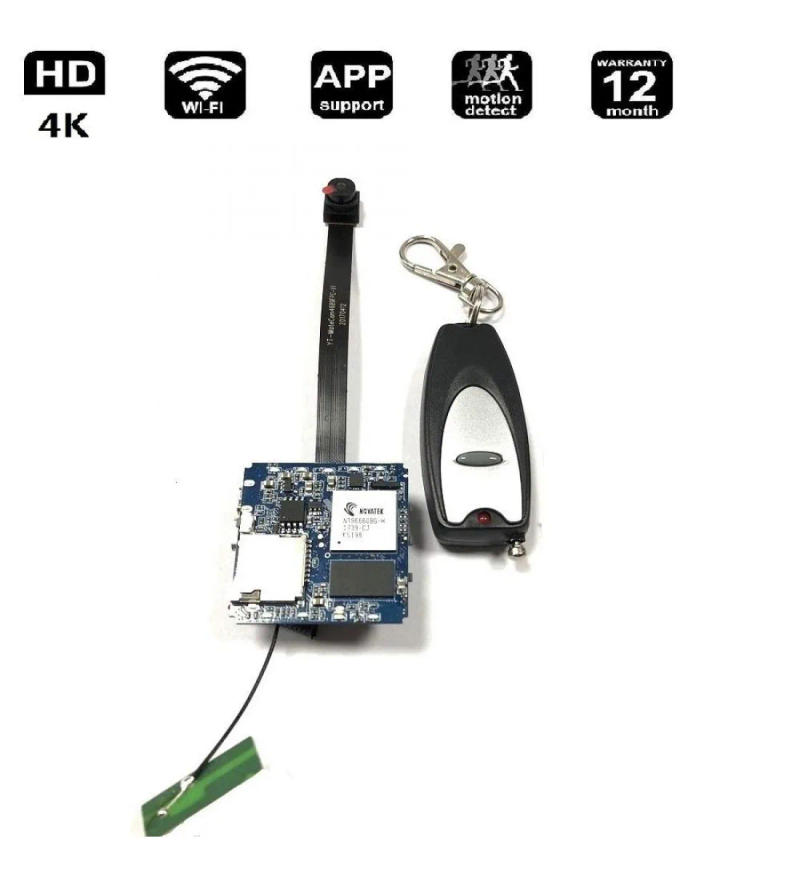 Description Picture 4 of itemWiFi P2P Mini Cam 16MP 4K Real 2.7K Wide Angle Wireless Digital Video Recorder Motion Detec Remote Control DIY Camera Module