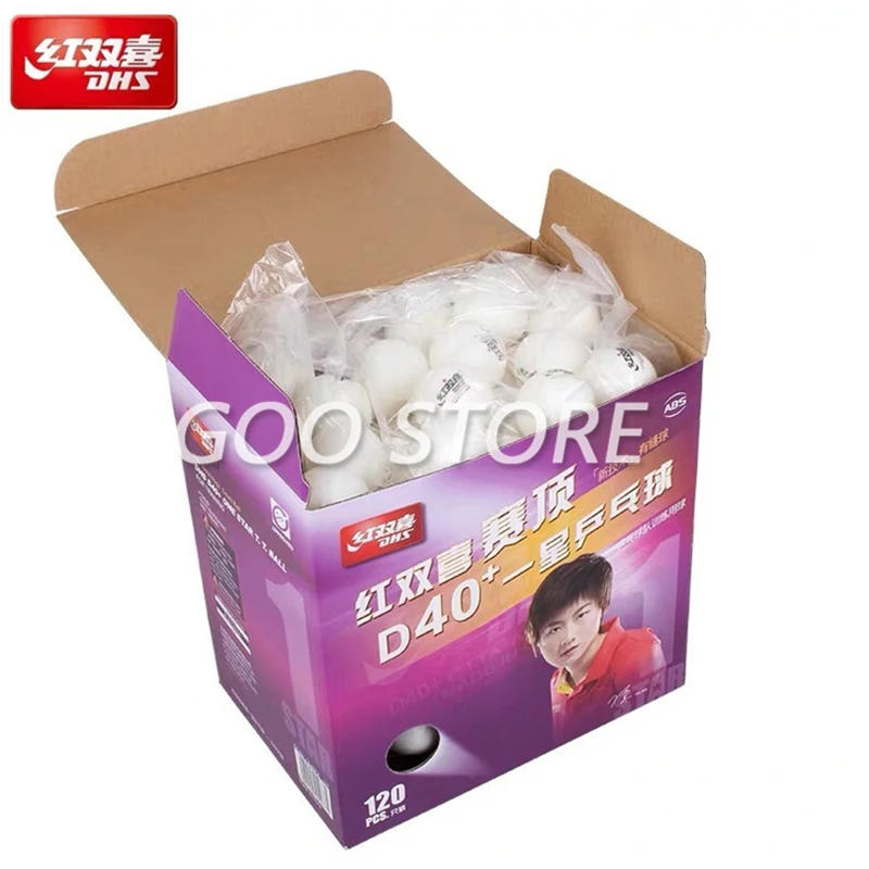 Description Picture 3 of itemDHS Table Tennis Ball 120 Balls 1 Star D40+ Balls Table Tennis Training ABS Seamed Poly Plastic Ping Pong Balls