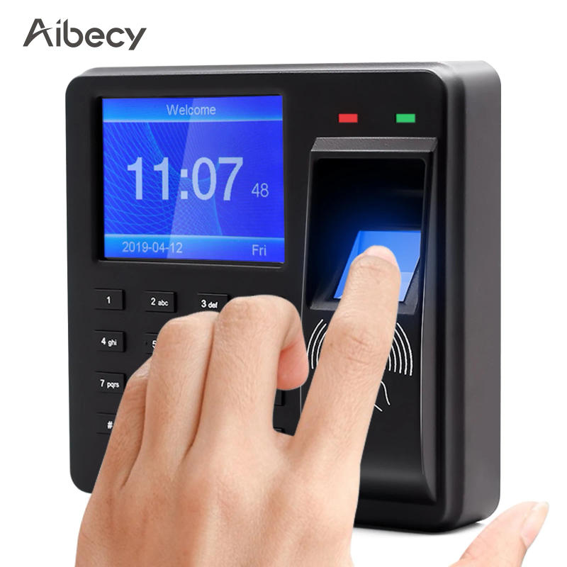 Description Picture 4 of itemAccess Control Time Attendance Machine Fingerprint/Password/ID Card Recognition Time Clock Employee Checking-in Recorder