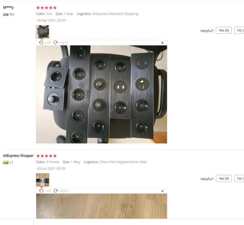 Description Picture 4 of itemWall Socket EU French Electrical Outlet Black Brushed Aluminum Finish 1-5 Post, Ethernet TV Wiring Outlet, Wallpad L6