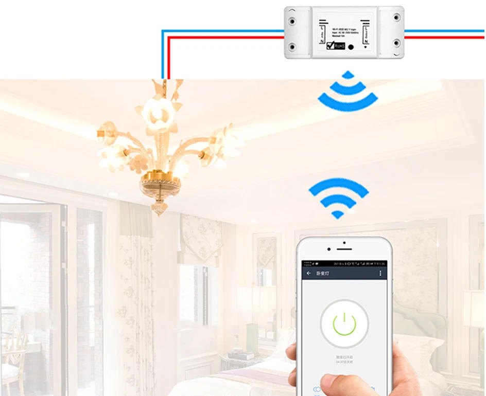 Description Picture 5 of itemWiFi Smart Light Switch, 2/3/5 PCS DIY Breaker Module Basic Smart Home Tuya Smart Life Wireless Remote Control Alexa Google Home