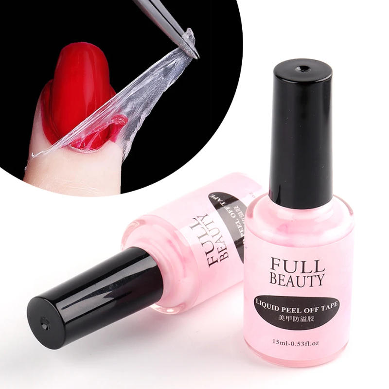 Description Picture 4 of item15ml Moisturizing Nail Latex Liquid Peel Off Tape Nail Care Anti-overflow Glue Edge Glue Tearable Skin Care Top Base Coat Tools