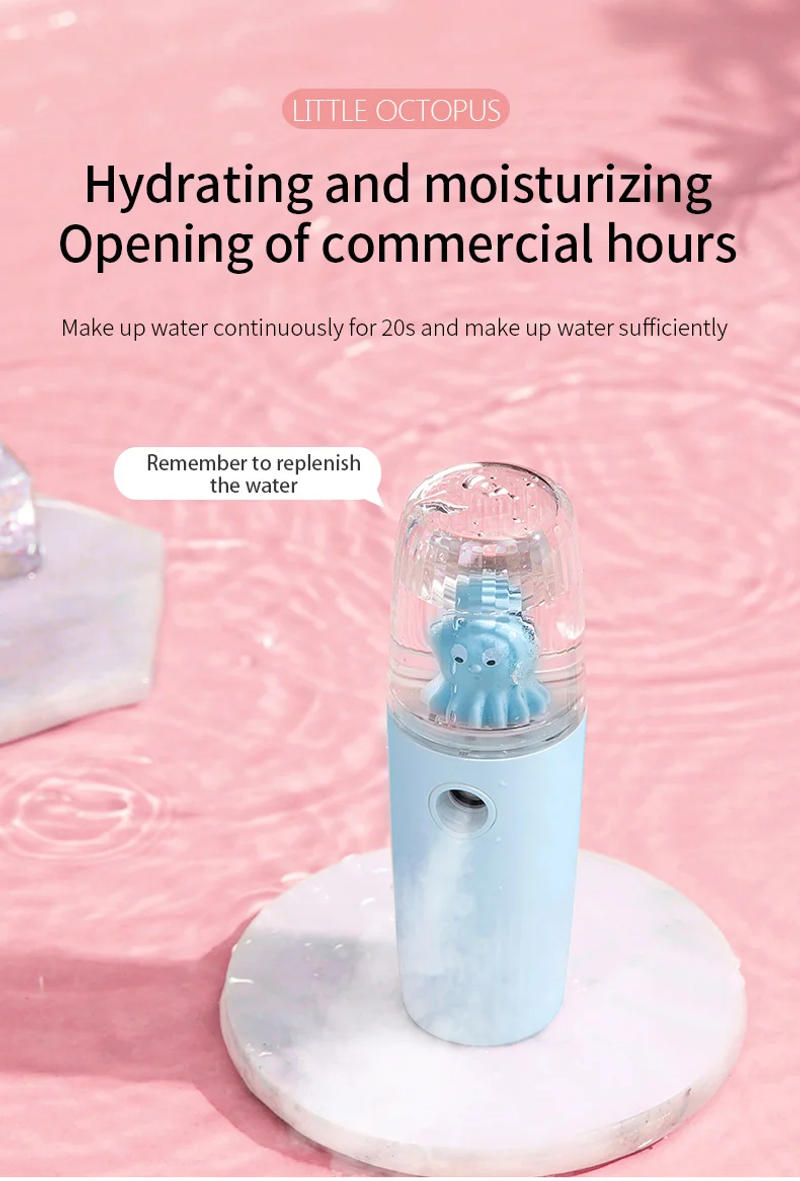 Description Picture 4 of itemPortable Nano Mist Sprayer USB Charge Humidifier 30ML Moisturizer Beauty Water Replenishing Mini Face Spray Facial Steamer