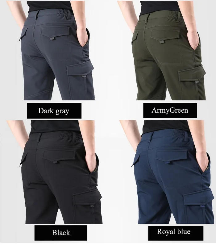 Description Picture 5 of itemNUONEKO Men's Thick Fleece Hiking Pants Winter Men Warm Softshell Trousers Outdoor Sports Trekking Skiing Waterproof Pants PM32