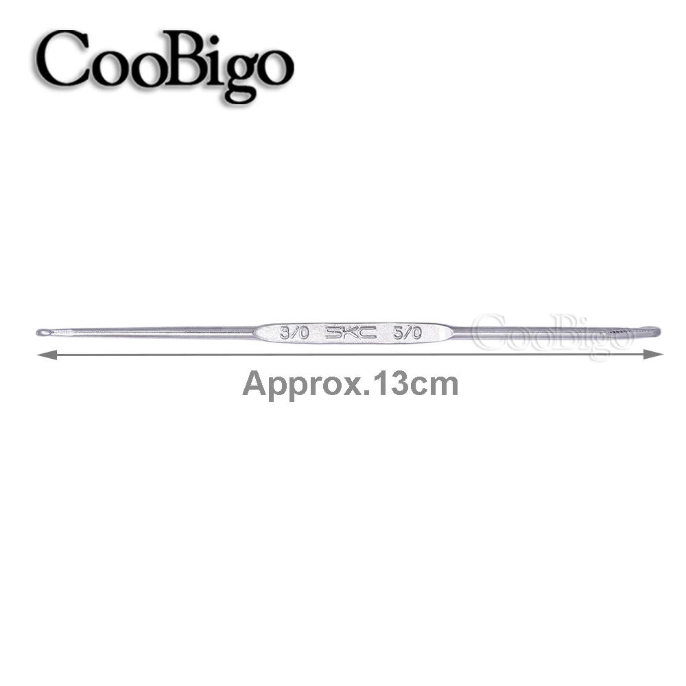 Description Picture 4 of item1-3mm Double Crochet Hooks Set Knitting Needles Weave Handmade Sweater DIY Knit Craft Accessories Metal Handle 2 In 1 1/5pcs