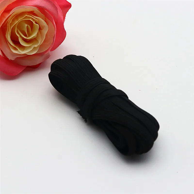Description Picture 4 of item3mm 6mm Elastic Rope Rubber Band Webbing Color Flat High Elastic Belt Belt Lace Decoration Belt Clothing Accessories 5 M 10M