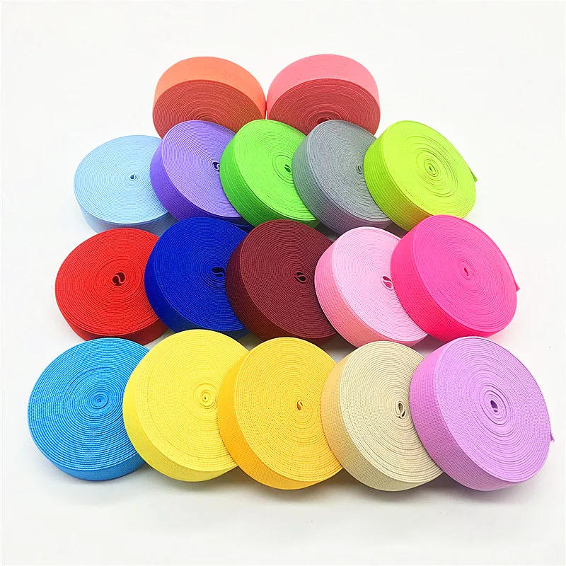 Description Picture 4 of item2/5yard 20mm Colorful Elastic Band Sewing Rubber Band for Fiat Rubber Band Waist Band Stretch Rope Elastic Ribbon Elastic Cord
