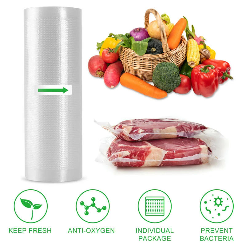 Description Picture 3 of itemKitchen Food Vacuum Bag Storage Bags For Vacuum Sealer Packaging Rolls Food Fresh Saver Vacuum Bags 12/15/20/25/28cm*500cm