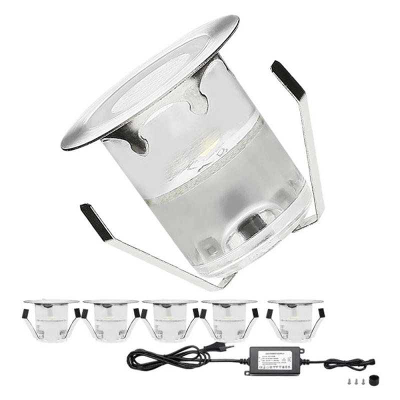 Description Picture 5 of item1/6/10 Lights LED Deck Light 12V RGB Underground Led Spot Light With Remote IP67 Waterproof Garden Landscape Deck Lighting