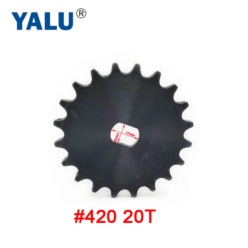 Description Picture 3 of item9T 10T 12T 14T 16T20T 420 428 Electric Tricycle Ebike Sprocket for Chain Drive Bicycle Motorcycle Gear DC Motor BM1418ZXF Pinion
