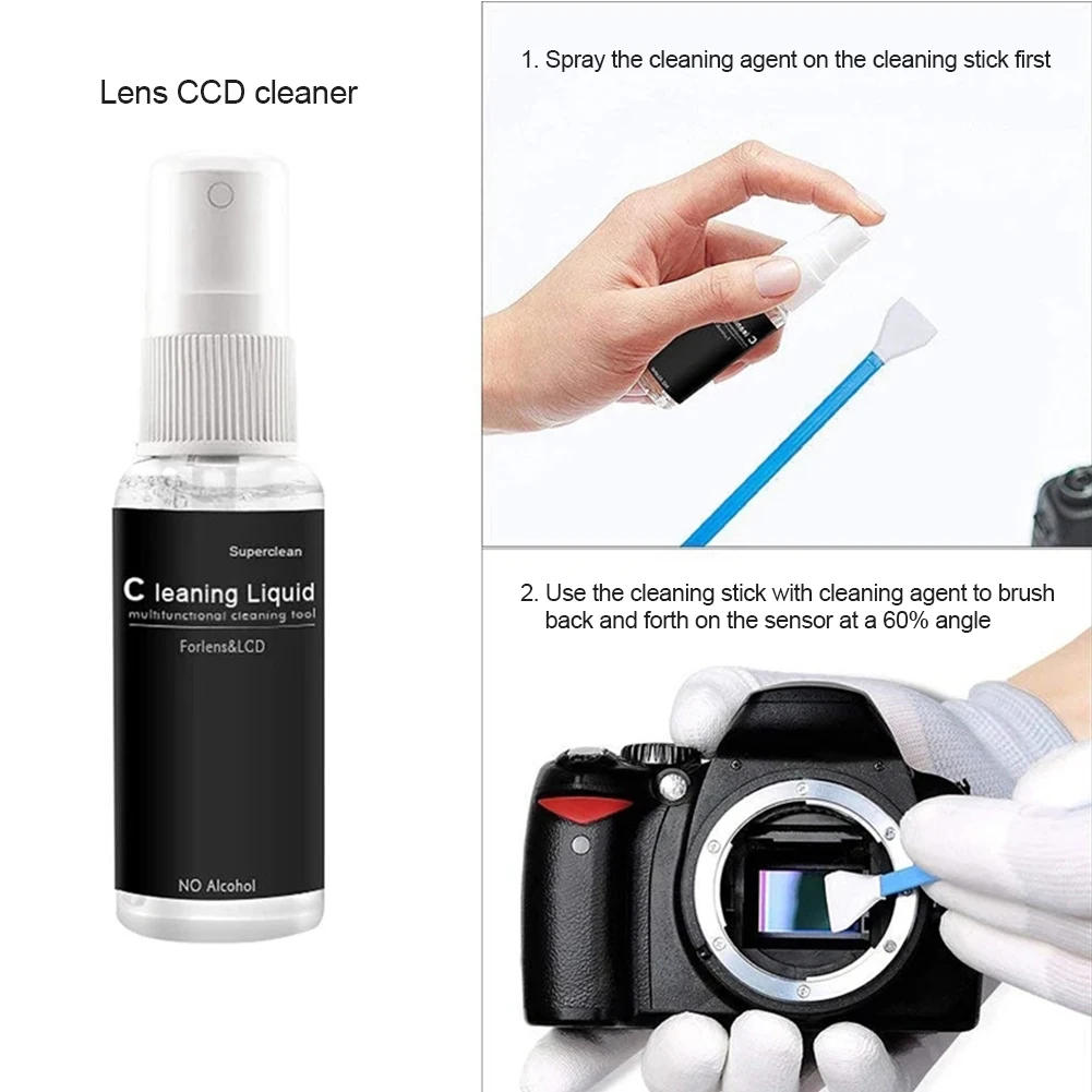 Description Picture 6 of item5-29PCS DSLR Lens Camera Cleaner Kit Digital Camera Sensor Cleaning Kit SLR DV Cameras Clean Set for Sony Fujifilm Nikon Canon