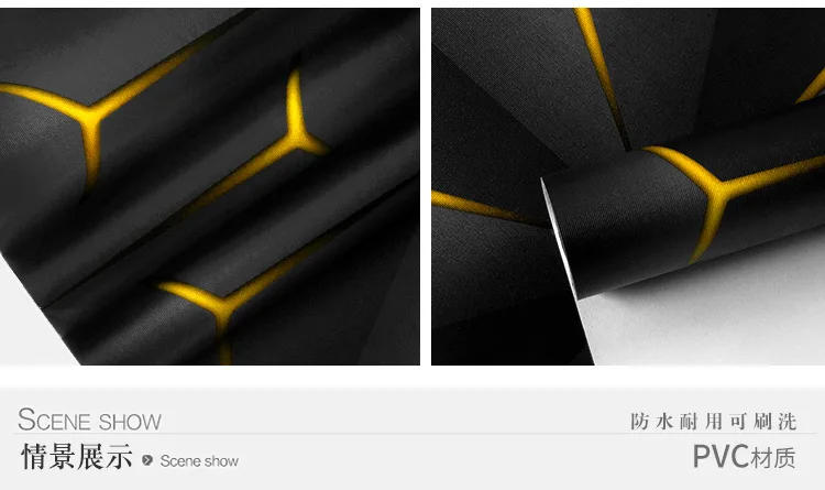 Description Picture 5 of itemKtv Wallpaper Hall Flash Wallcloth 3D Stereo Plane Geometric Patterns Theme Box Background Pape  Mural Wallpaper 3d