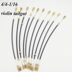 wtsfwf 10pcs/set violin/ Viola tailguts tailcord gut cord nylon with brass screw For 4/4 3/4 1/2 1/4 1/8 1/10 1/16