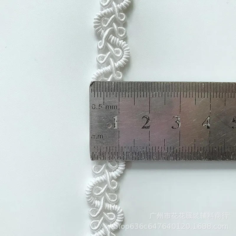 Description Picture 6 of item5Yards Black White Curve Lace Trim Fabric Sewing Centipede Braided Ribbon Wedding Craft DIY Clothes Accessories Home Decoration