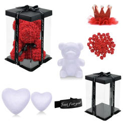 Polystyrene Styrofoam Foam Ball Rose Bear White Heart Craft For DIY Home Party Decoration Wedding Birthday Christmas Party Gift