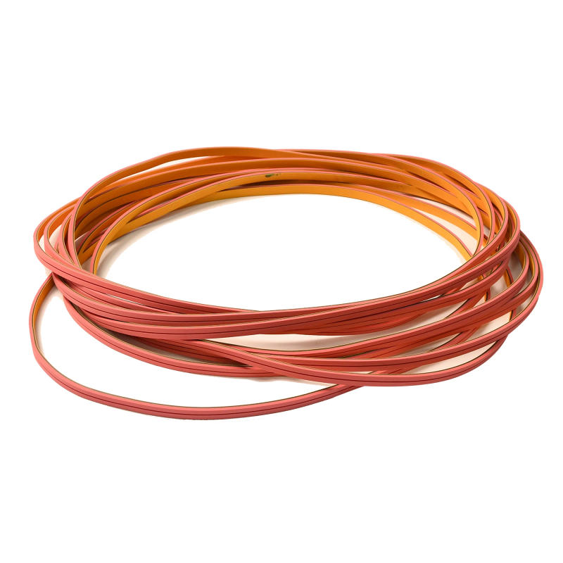 Description Picture 5 of itemCustomized With Groove Flat Conveyor belt For Glass Edge Clamping Machine. Nylon Sheet Base transmission Belt With Red Rubber