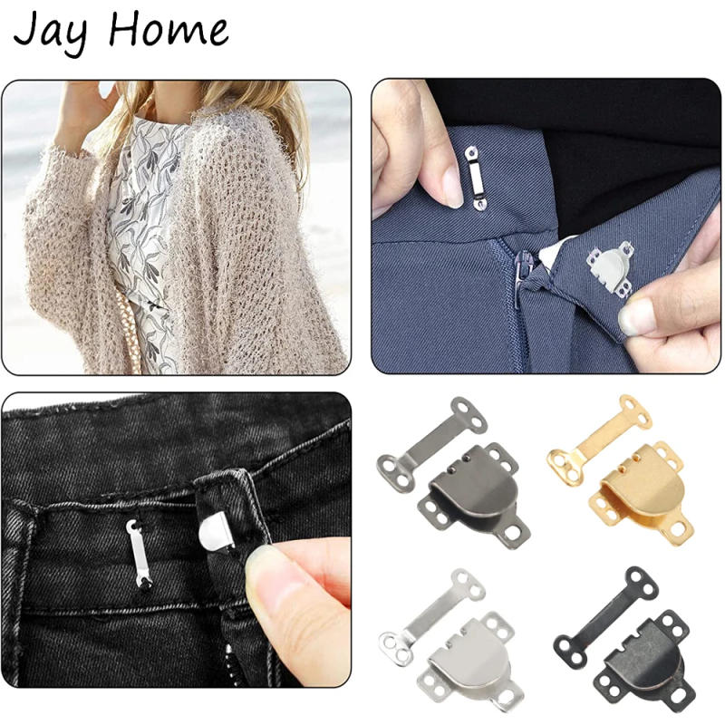 Description Picture 6 of item50 Sets Skirt Hooks and Eyes Hook and Eye Latch for Clothing Bra Trousers Skirt Dress and Sewing DIY Garment Accessories Craft