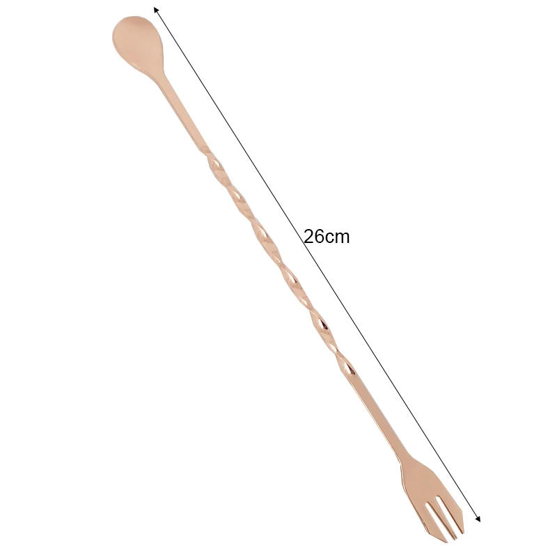 Description Picture 5 of itemRose Gold Black Sliver Muddler Sticks Spoon Srtainer Stainless Steel Ice Cocktail Stick Fruit Bar Tools Wine Tools