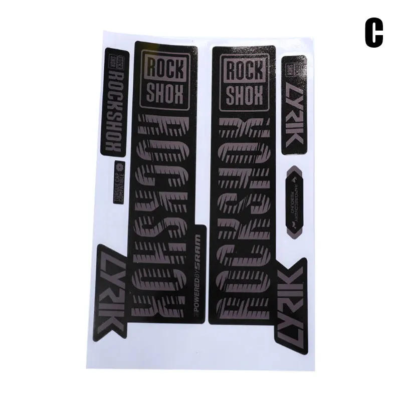 Description Picture 5 of itemFront fork sticker mountain bike bicycle front shock absorber color change waterproof sticker