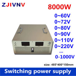 8000W 100/200/300/400V 1000v adjustable current &voltage Switching power supply input 110/220/380vac Big watt AC-DC smps