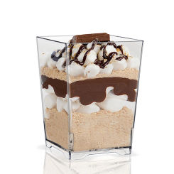 10 Pieces x Home Party Wedding Disposable Tableware Supplies, 50*69mm/110ml Disposable Dessert Clear Cup