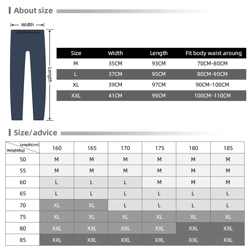 Description Picture 2 of itemJockmail Long Johns Mens Fashion Stripe Printing Rainbow Leaf Pattern Thermo Underwear Pants Mens Leggings Thermal UnderPants