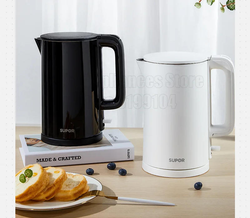 Description Picture 5 of itemSUPOR Electric Kettle Fast Hot boiling Stainless Intelligent Temperature Control Anti-Overheat Kettle Tea Pot ElectricTea Maker