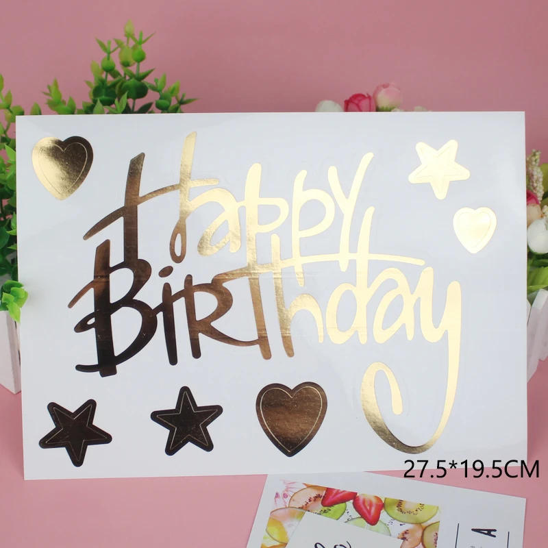 Description Picture 5 of itemDIY Balloon Sticker for Transparent Balloons Happy Birthday Wedding Party Decoration Baby Shower Favors Letter Balloon Sticker
