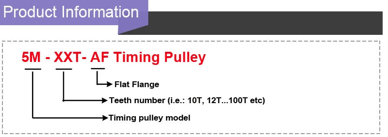 Description Picture 2 of itemTiming Pulley 5M 18T 5/6/6.35/7/8/10/12mm Inner Bore 16mm Width Aluminium Alloy Pulley Wheel for Engraving Machine
