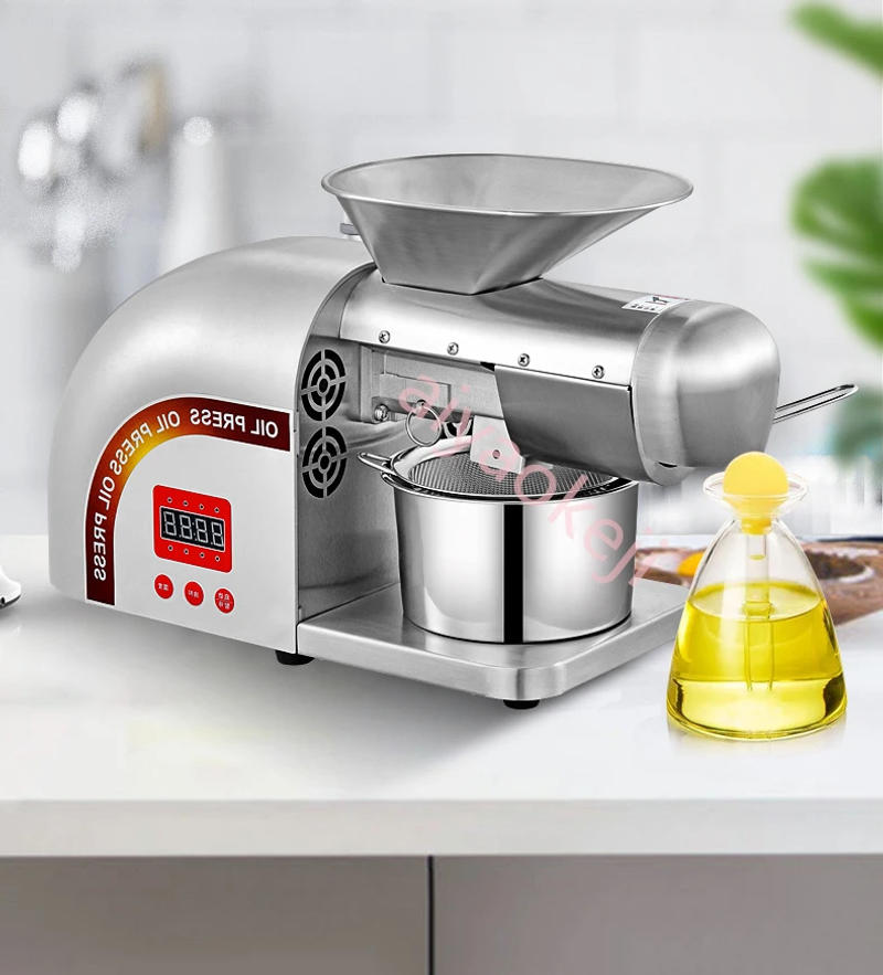 Description Picture 5 of itemHousehold Flax Seed Peanut Oil Press Tea Seed Sesame Olive Kernel Oil Extractor Automatic Cold Hot Press