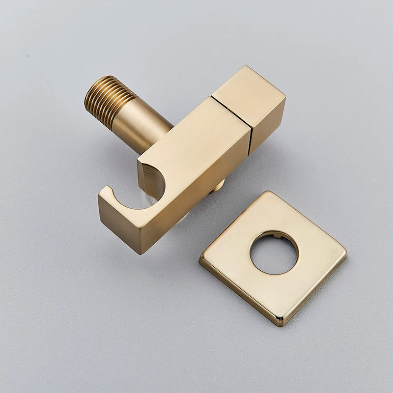 Description Picture 6 of itemSenlesen Brushed Golden Bidet Shower Faucet Solid Brass Cold/Hot Cold Water Mixer Tap Para Bathroom Bidet Faucets Toilet Faucets