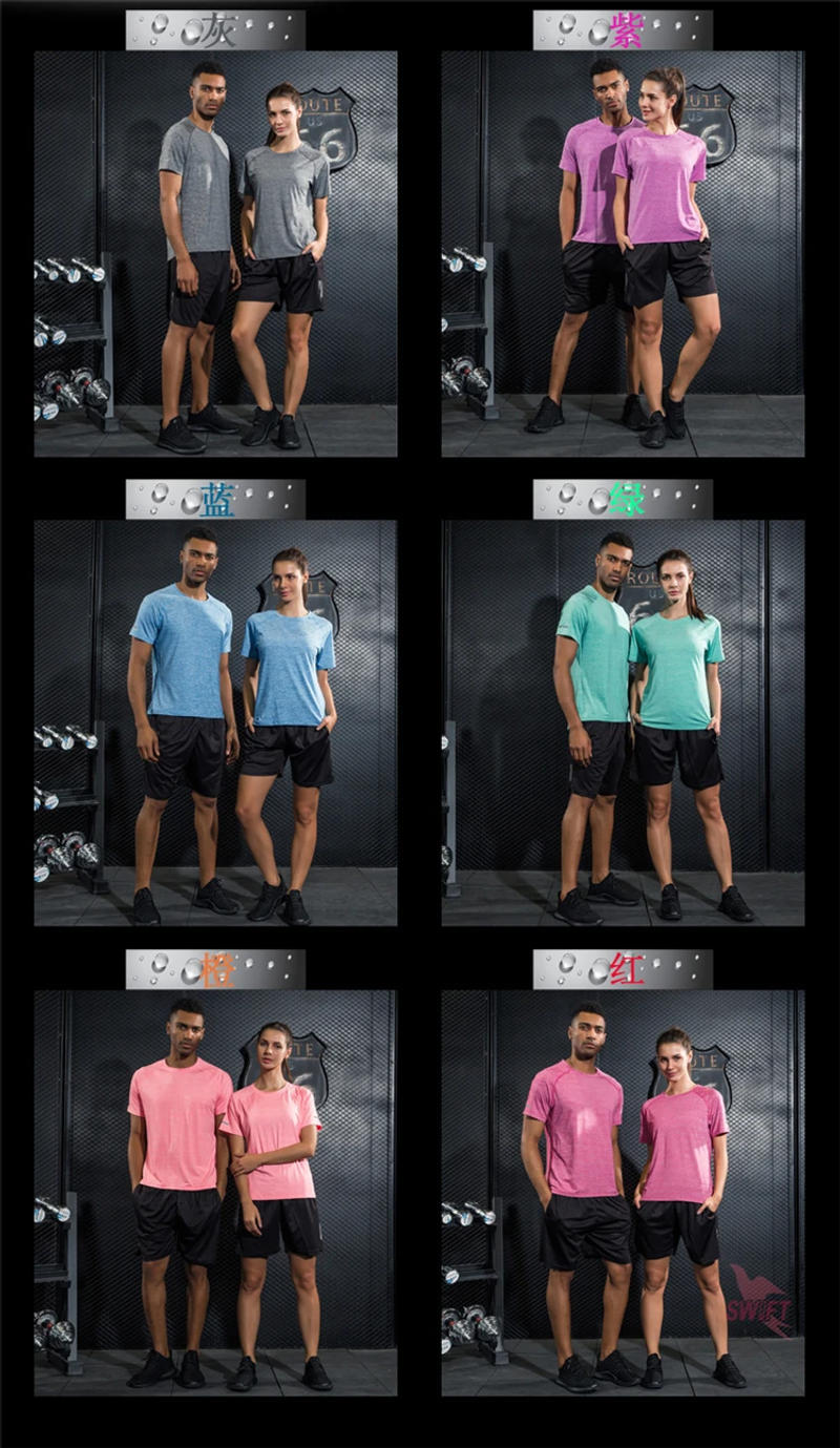 Description Picture 6 of itemSummer Breathable Running T-Shirts for Men Women Kids Quick Dry Night Run Shirts Fitness Gym Top Tees Sportswear Customize Print