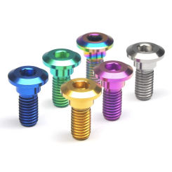 5Pcs M8 X 20 Titanium Motorcycle Brake Disc Rotor Mount Bolts Screws for YAMAHA Motor Bike Accessory
