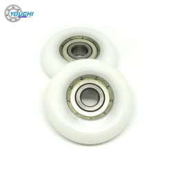 Rowing Machine Wheels 8x40x10mm Round POM Roller For Rower BSR62840-10 Rower Wheel OD 40mm Plastic Coated Bearing Wheels