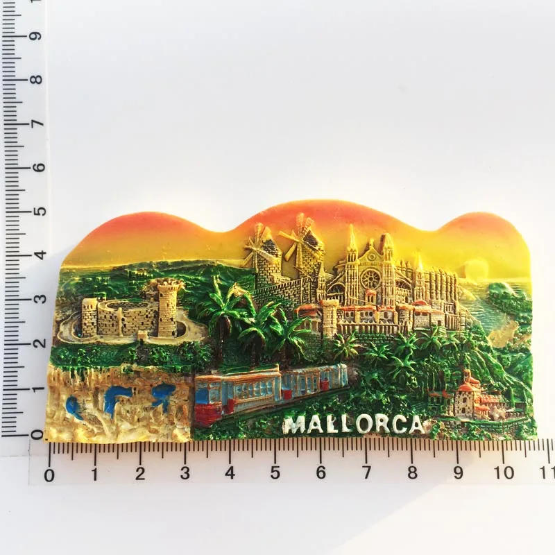 Description Picture 3 of itemSpain Mallorca Fridge Magnets Majorca Palma Castle Cuenca Ronda Tourism Memorial Decor Crafts Magnetic Refrigerator Sticker Gift