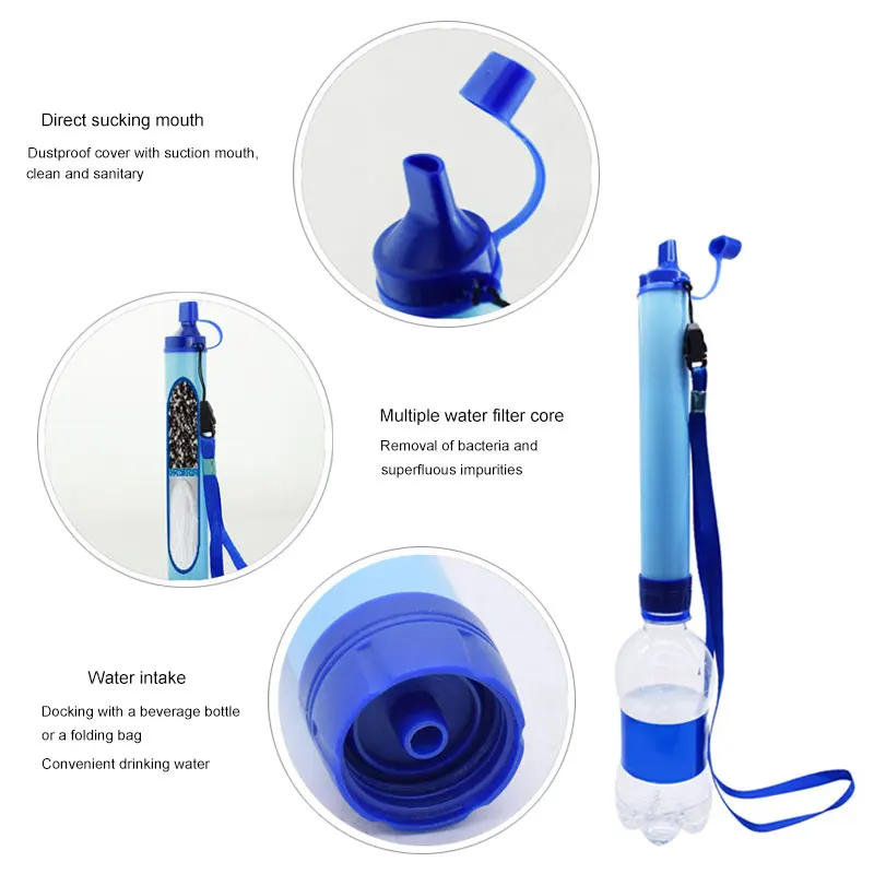 Description Picture 6 of itemOutdoor Water Purifier Camping Hiking Emergency Life Portable Purifier Water Filter Suitable for Streams, Lakes Outdoors Camping