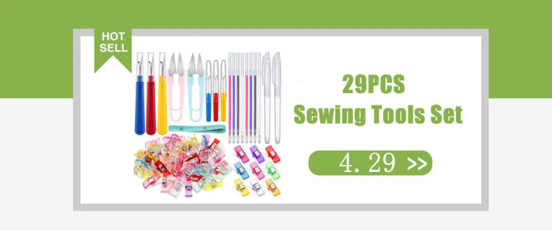 Description Picture 2 of item123Pcs Sewing Tools Set Flat Head Sewing Pins Wonder Clips Seam Ripper Thread Remover Scissor Nipper for Stitching Embroidery