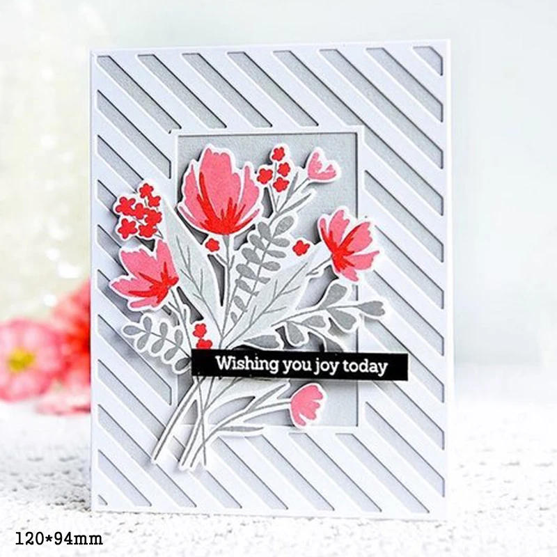 Description Picture 2 of itemmetal cutting dies stripe frame background craft die cuts for diy scrapbooking paper cards embossing stencils dies