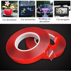 Double Sided Acrylic Tape Washing Adhesive Transparent Waterproof Picture Hanger Heavy Duty Cuttable Clear for Home Wall Office