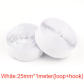 25mm whiteX1M 1pair