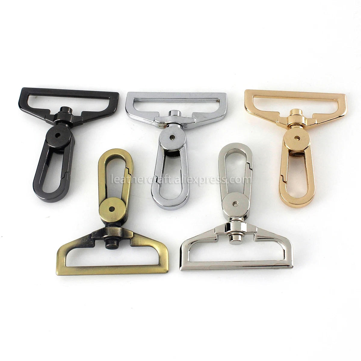 Description Picture 3 of item1pcs Metal 38mm D Ring Swivel Eye Snap Hook Trigger Clasps Clips for Leather Craft Bag Strap Belt Webbing Keychain Large Size