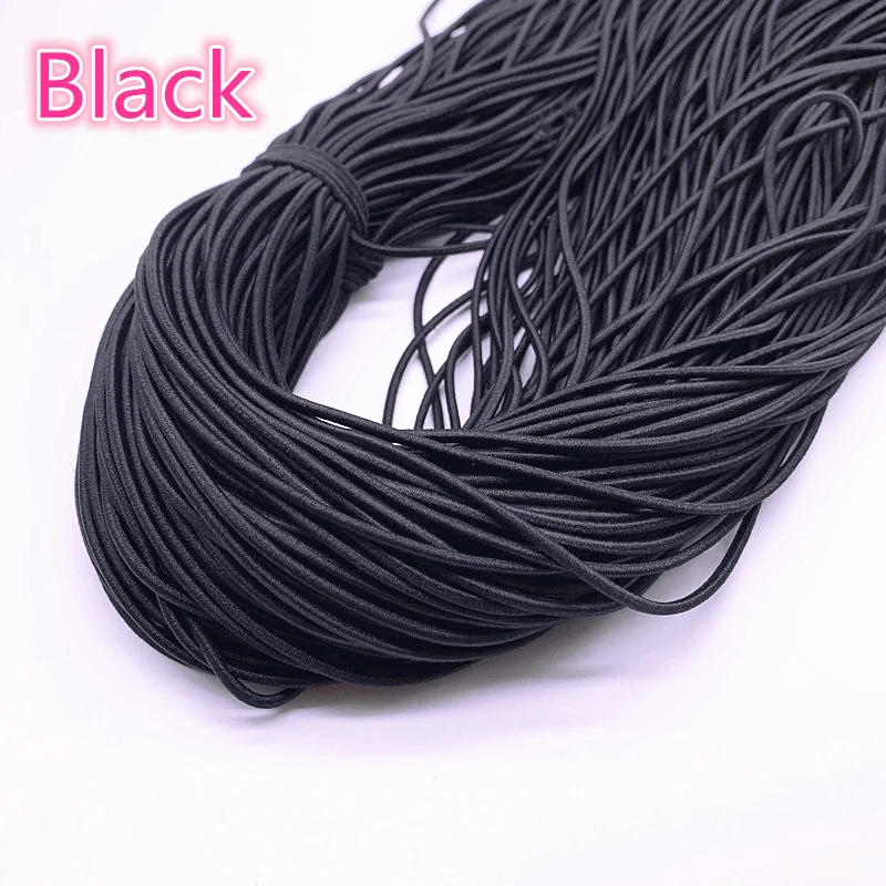 Description Picture 4 of itemNew 1.0--3.0mm High Elastic Round Elastic Band Rubber Band Elastic Cord for Jewelry Making Diy Accessories
