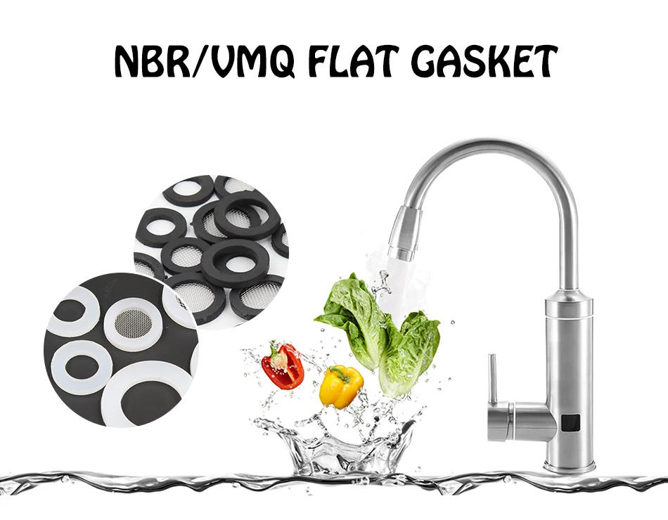 Description Picture 2 of item20PCS 1/2" 3/4" 1" Silicone Rubber Flat Gasket Seal Kit For Kitchen Plumbing Faucet NBR Rubber Seal Repair Set