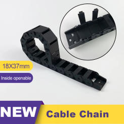 Cable Chains 18*37mm Bridge Type Inside Openable 1 Meter Plastic Towline Transmission 18x37 18*37 Drag Chain for Machine