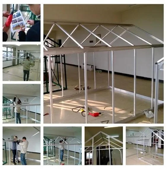 Description Picture 4 of itemmetal frame backyard agricultural aluminium flower greenhouse