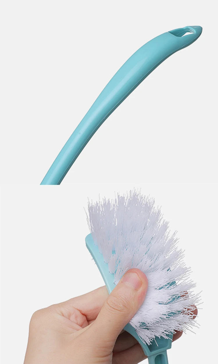 Description Picture 5 of item1PC Long Handle Double Sided Creative Toilet Brush Bathroom Scrubber Shower Room Wc Accessories Cleaning Brush Cleaning Tool